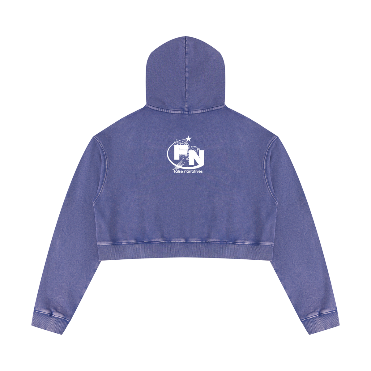 Women’s Mineral Washed Crop Hoodie