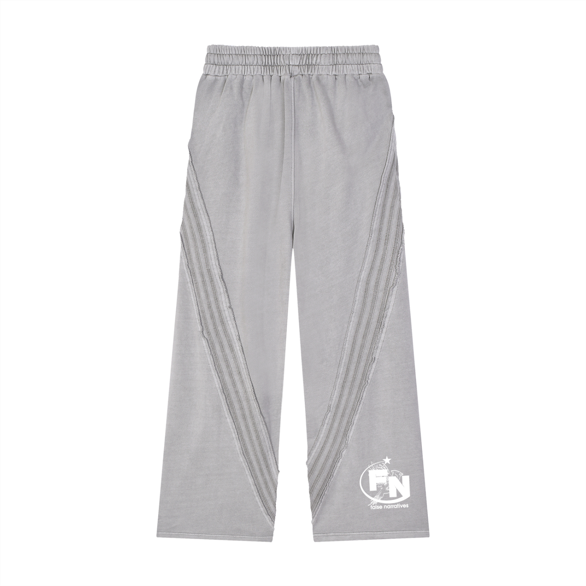 Snow Washed Tape Raw Edge Sweatpants