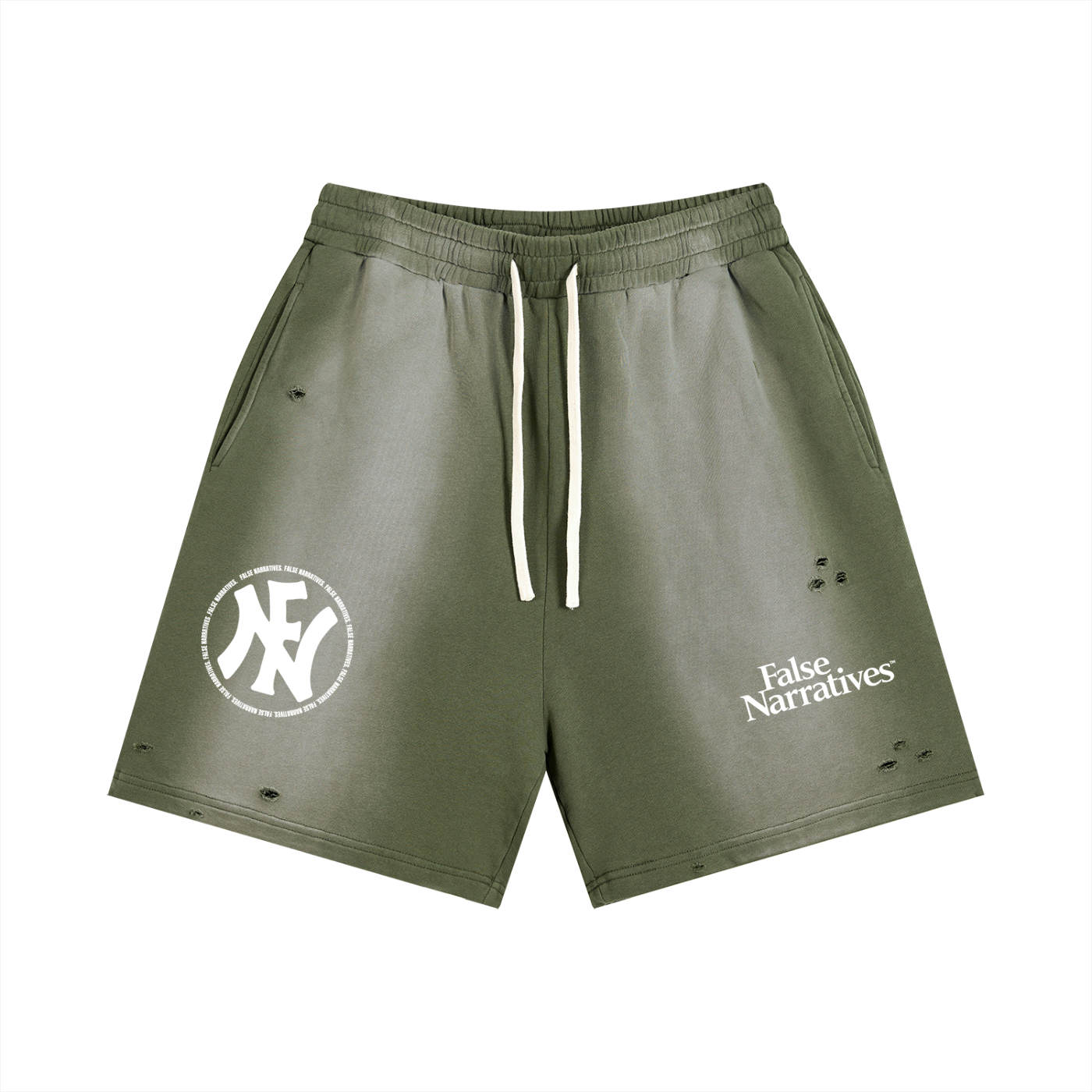 Sun Fade Distressed Shorts
