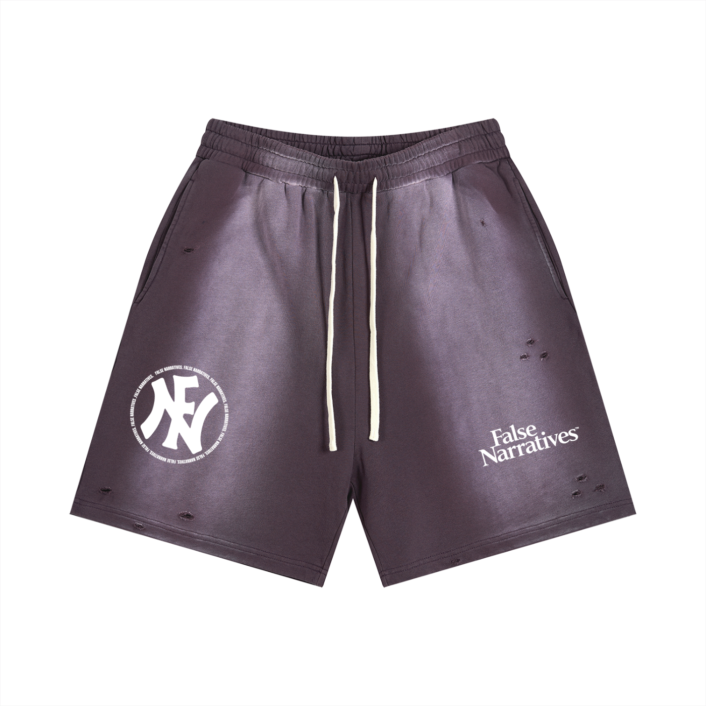 Sun Fade Distressed Shorts