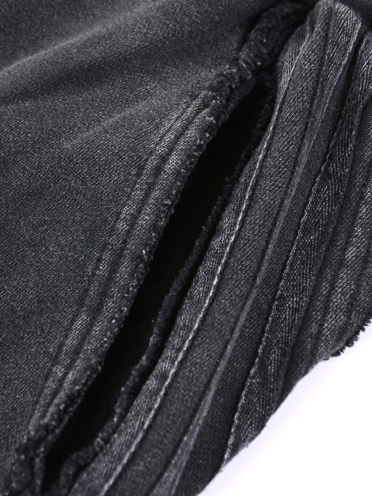 Snow Washed Tape Raw Edge Sweatpants